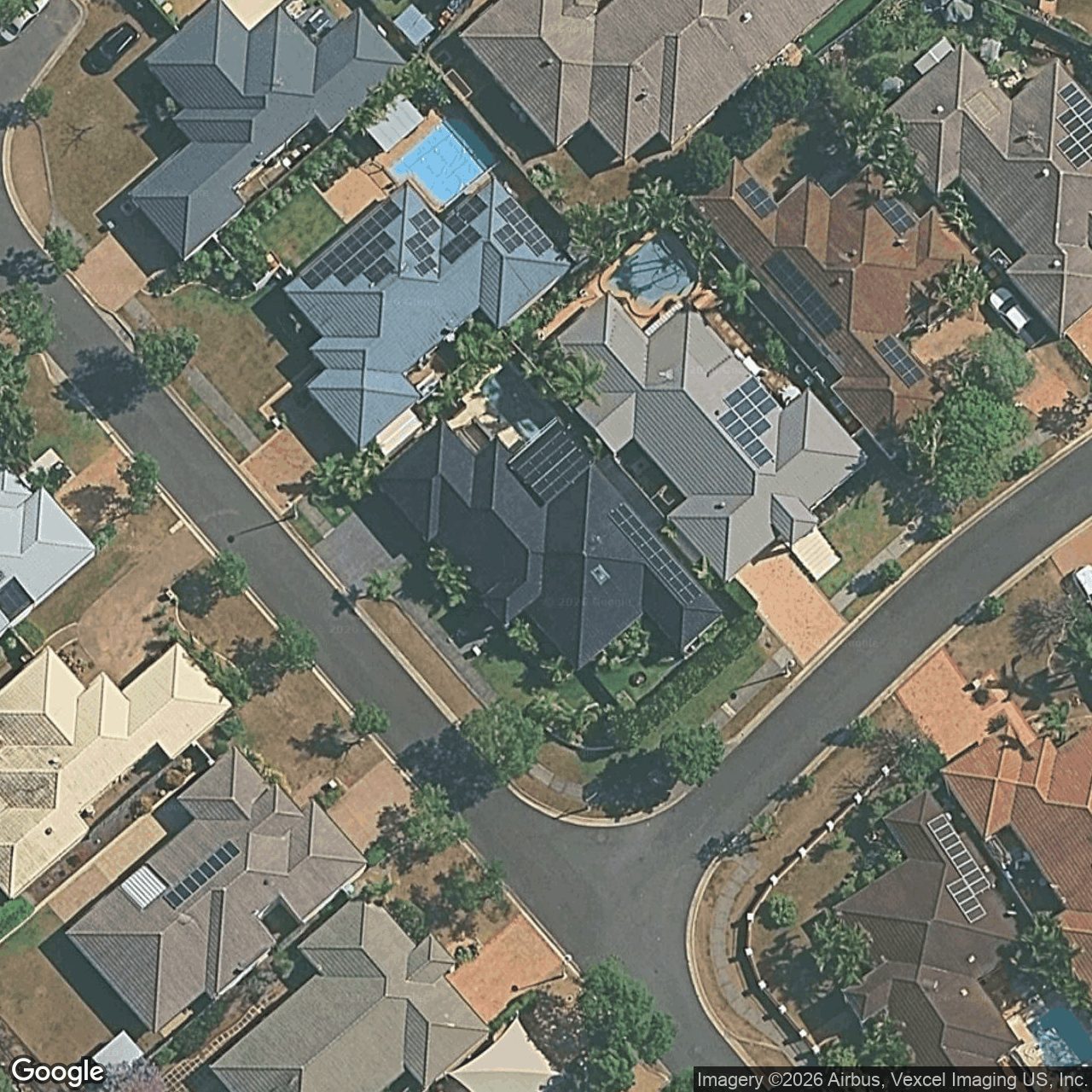 Aerial view of 7 Corina Close, Robina QLD 4226