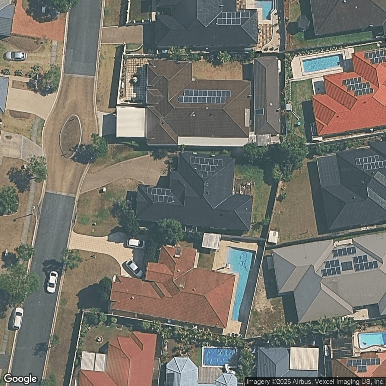 Aerial view of 7 Olympus Drive, Robina QLD 4226
