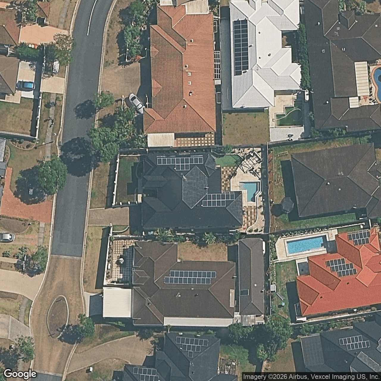 Aerial view of 11 Olympus Drive, Robina QLD 4226