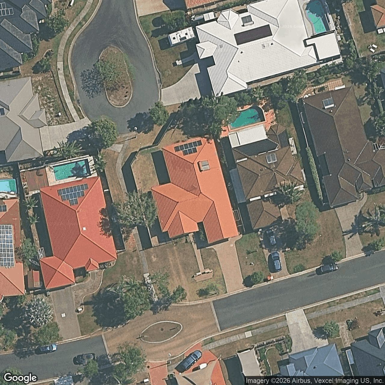 Aerial view of 99 Olympus Drive, Robina QLD 4226