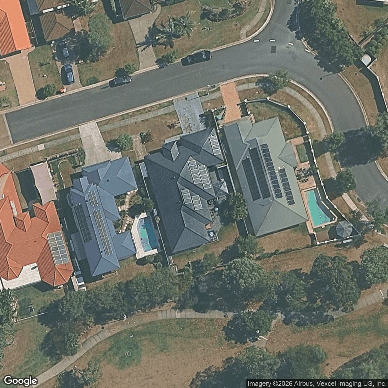 Aerial view of 114 Olympus Drive, Robina QLD 4226