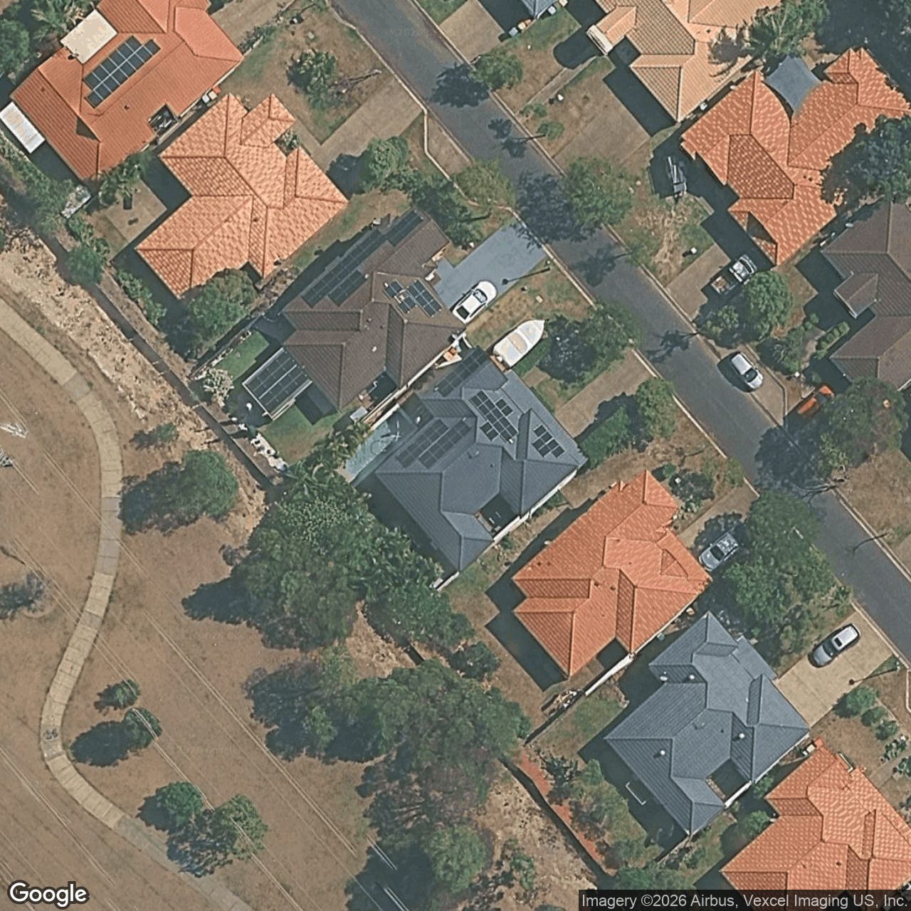 Aerial view of 20 Elfin Street, Robina QLD 4226