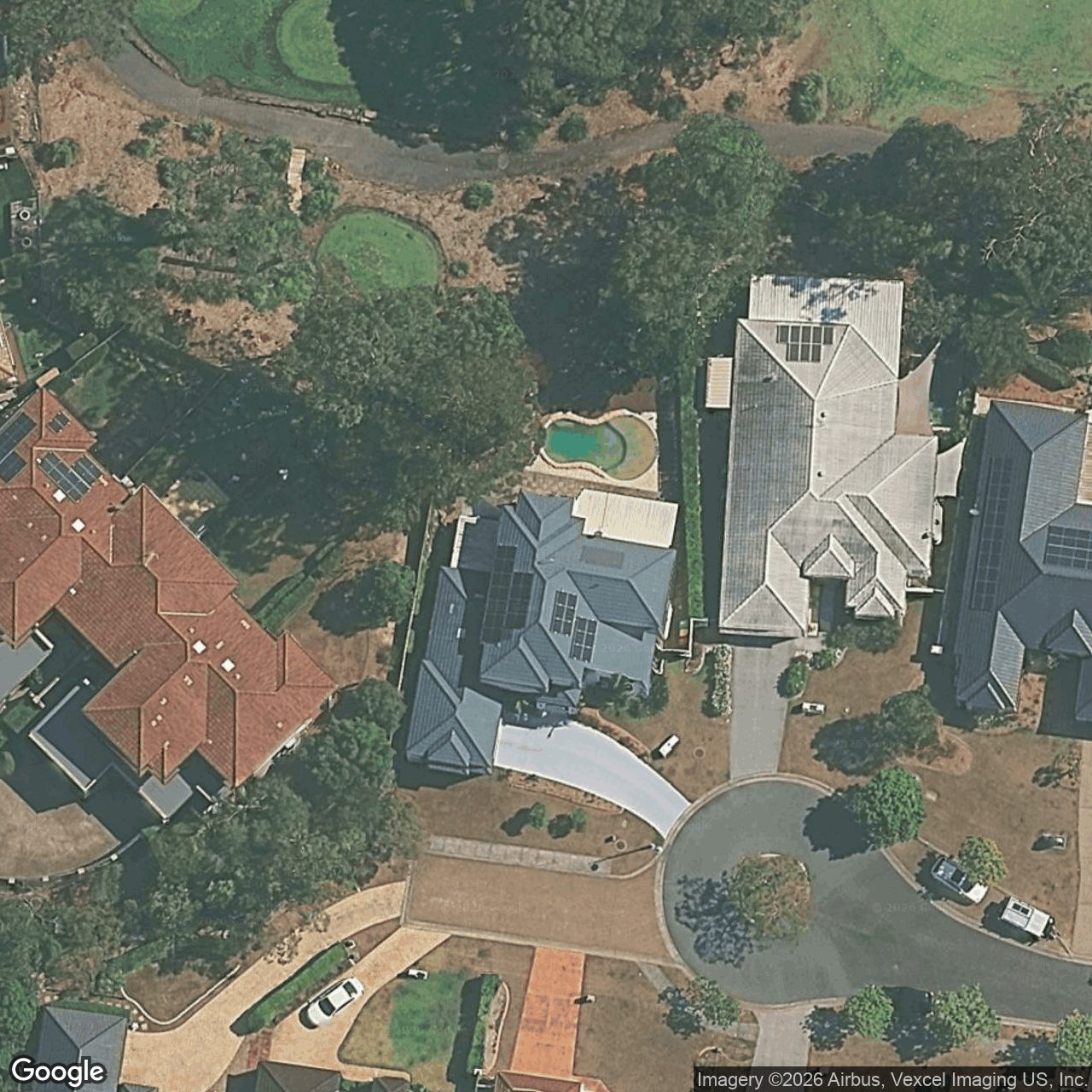 Aerial view of 39 Straite Drive, Robina QLD 4226