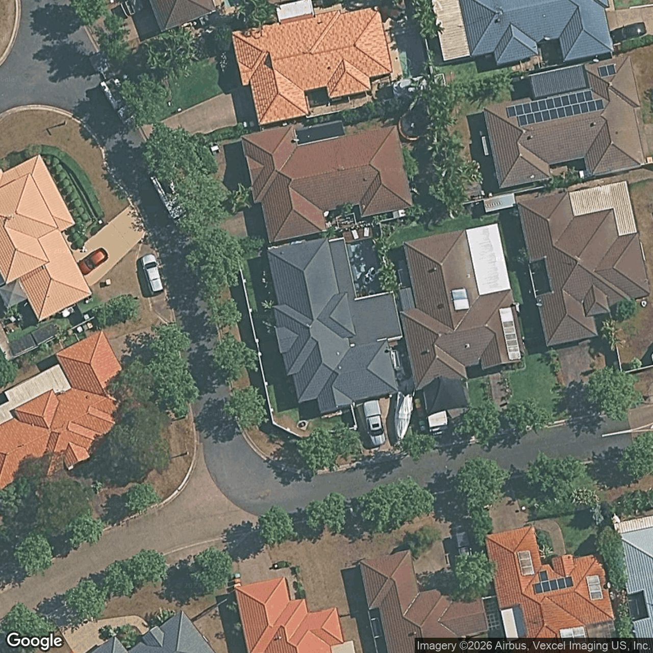 Aerial view of 5 Carpentaria Court, Robina QLD 4226