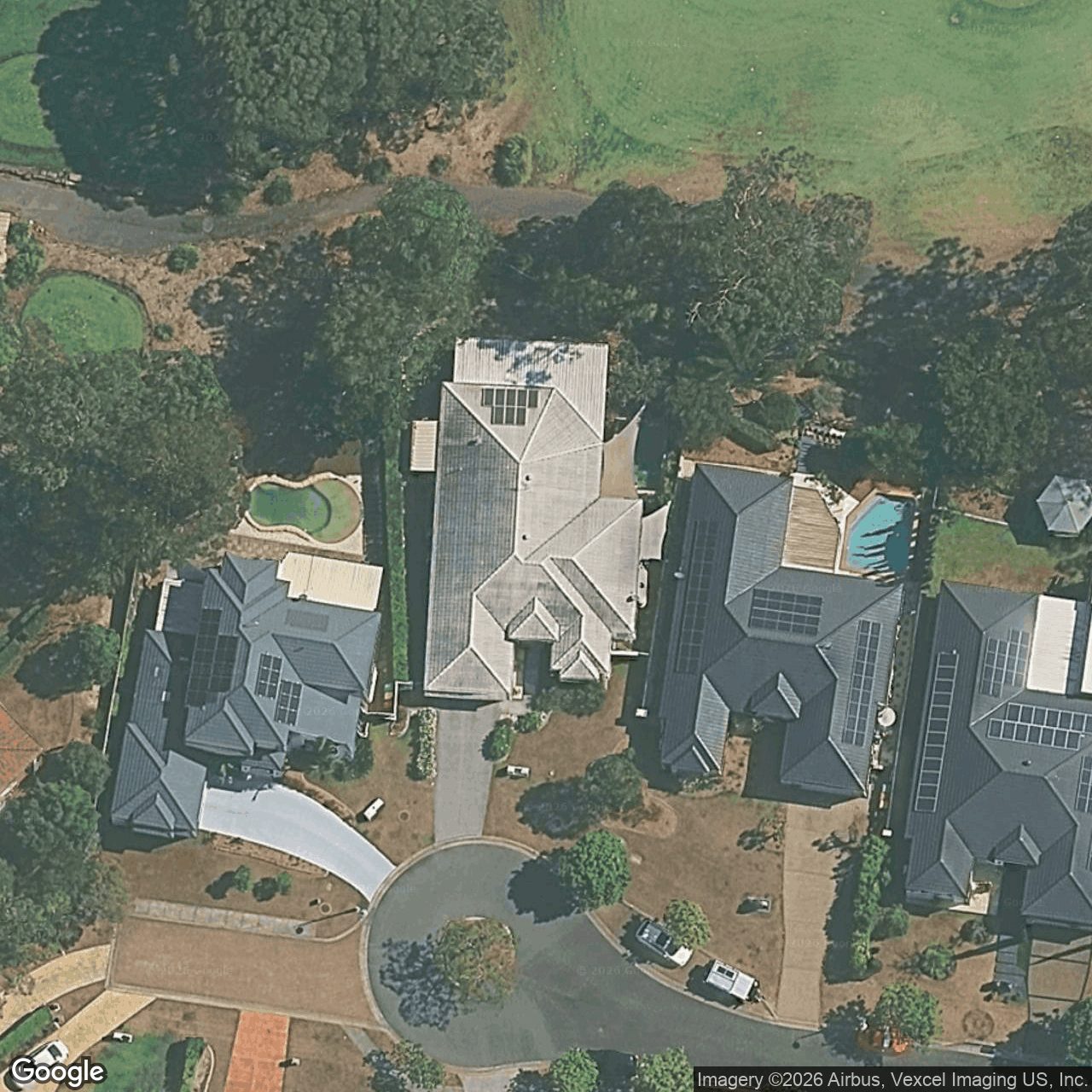 Aerial view of 37 Straite Drive, Robina QLD 4226