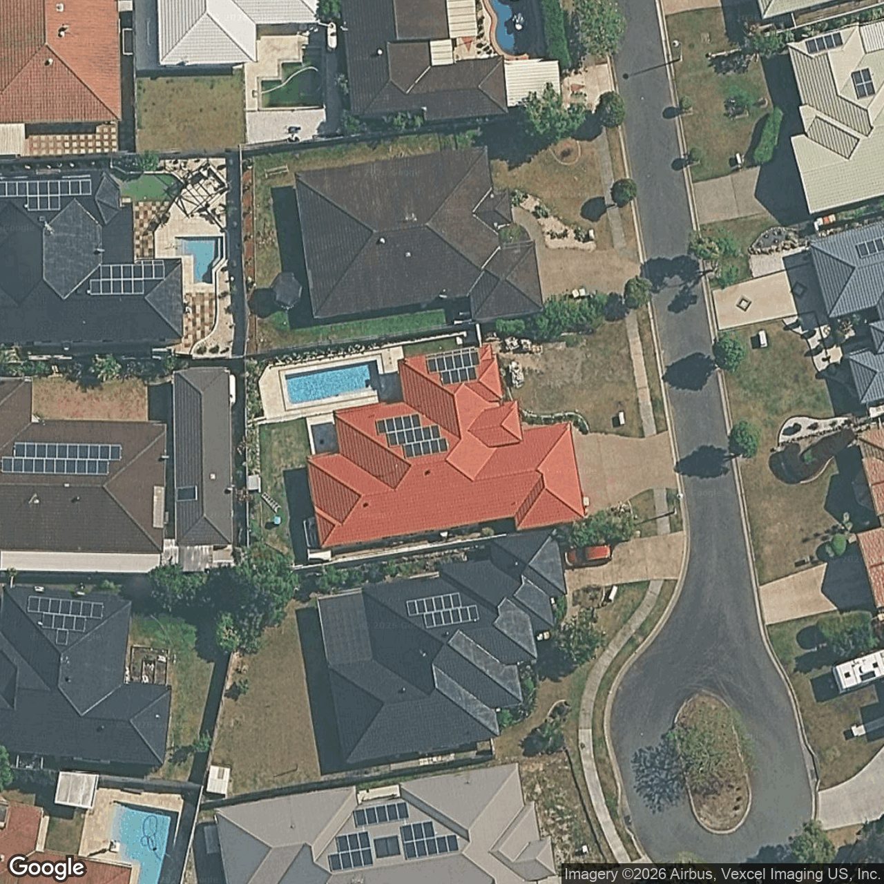 Aerial view of 5 Rainbow Fern Court, Robina QLD 4226