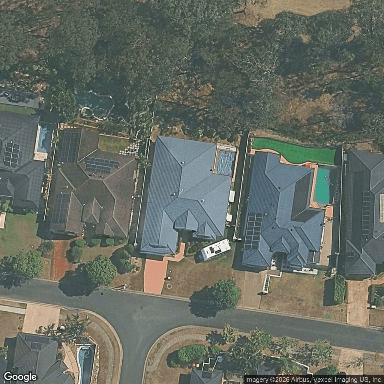 Aerial view of 25 Straite Drive, Robina QLD 4226