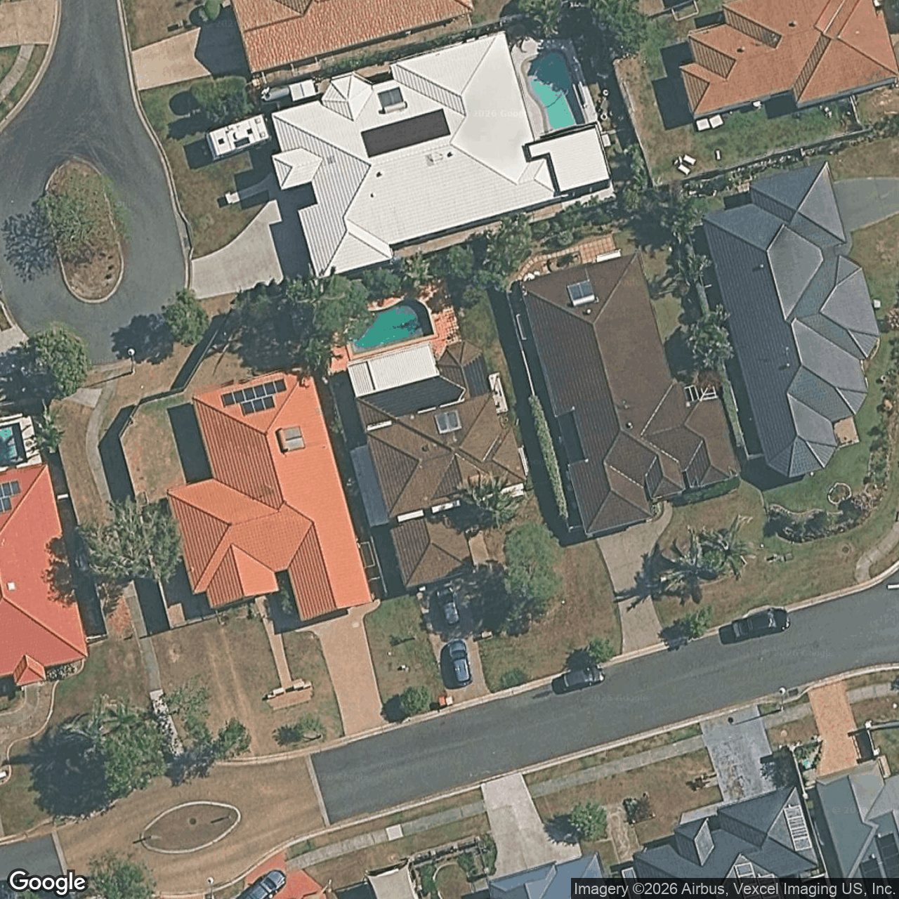 Aerial view of 97 Olympus Drive, Robina QLD 4226