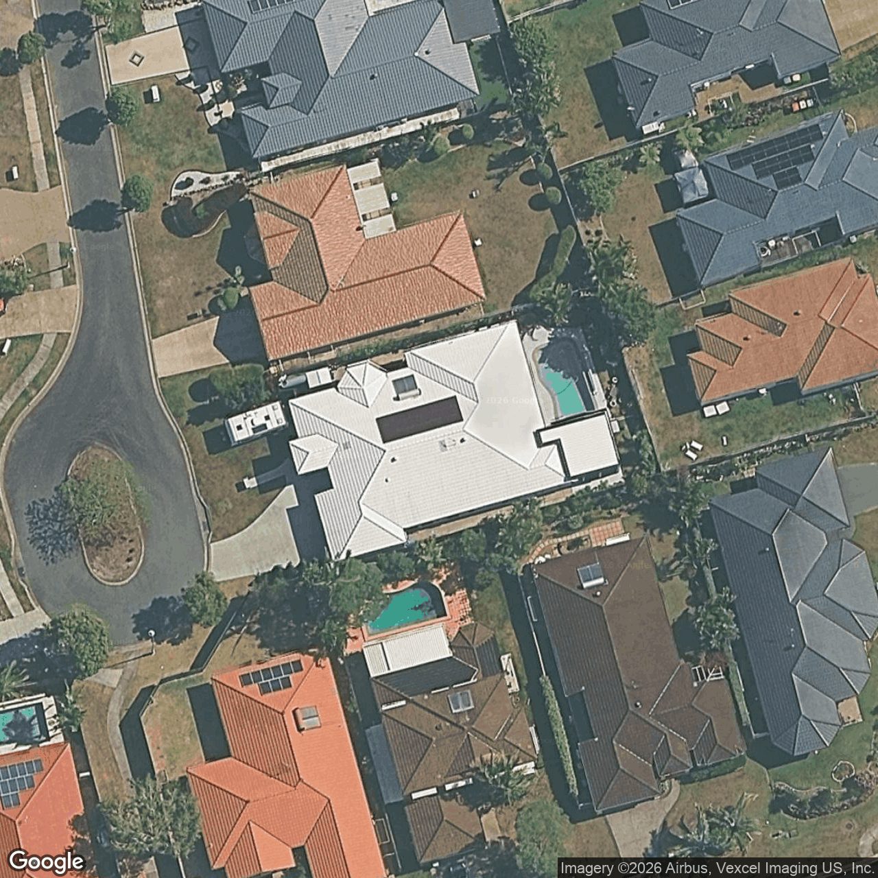 Aerial view of 10 Rainbow Fern Court, Robina QLD 4226