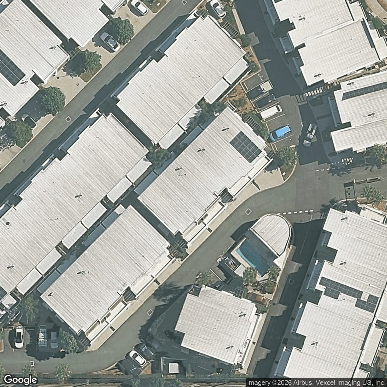 Aerial view of 64/42 Stadium Drive