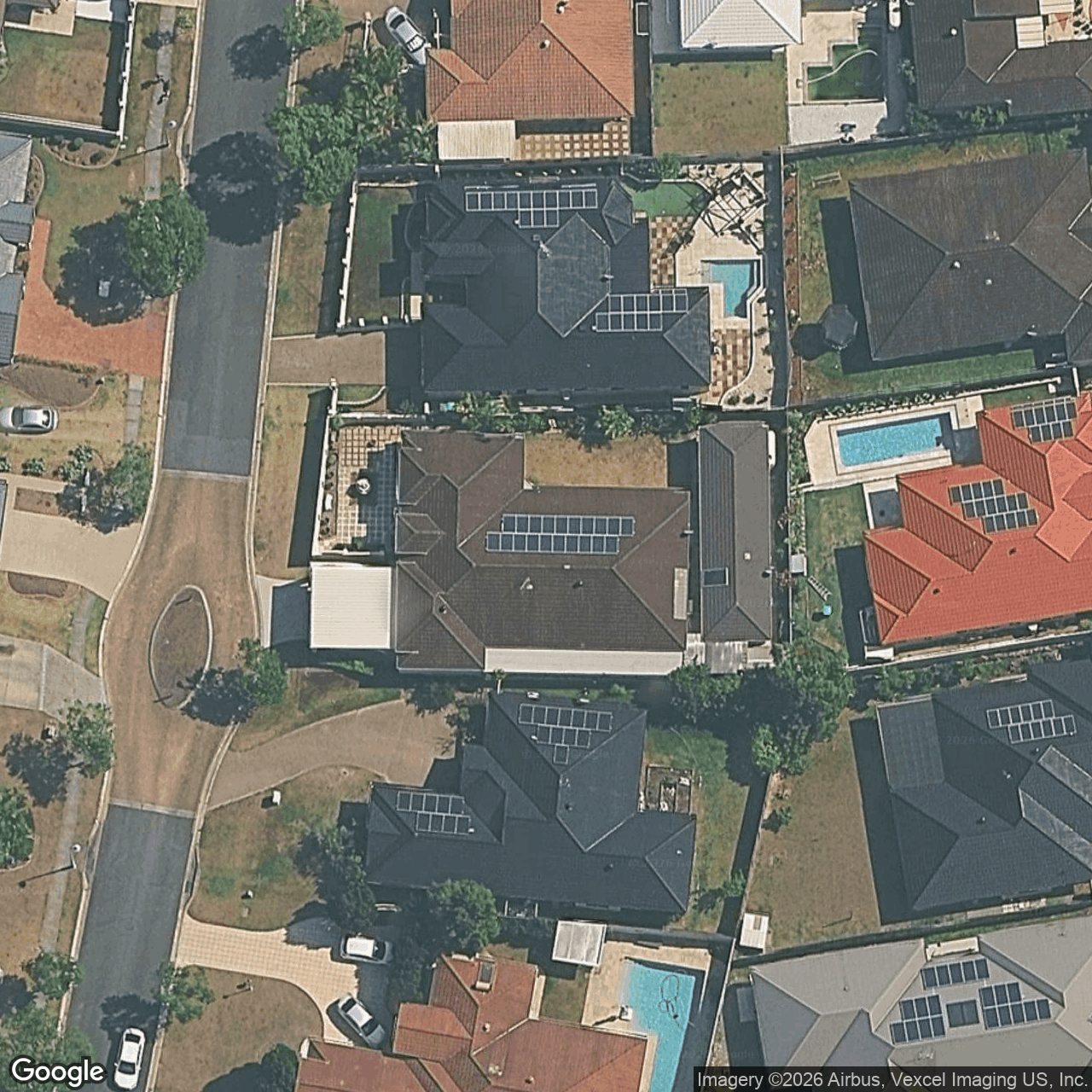 Aerial view of 9 Olympus Drive, Robina QLD 4226