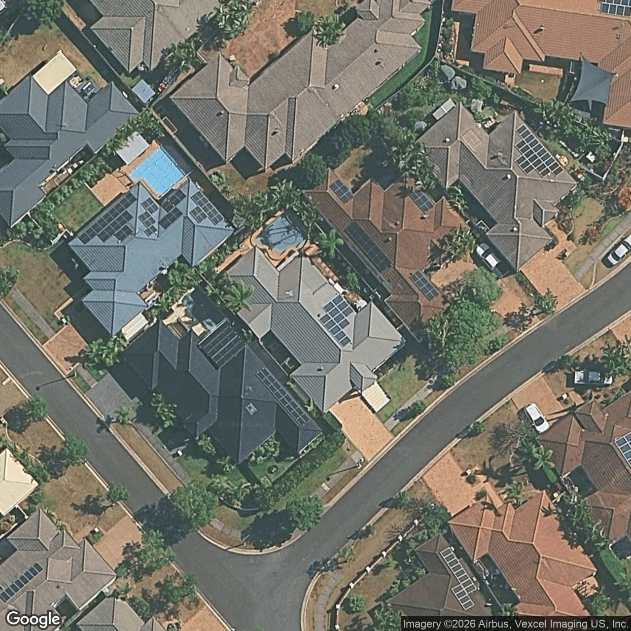Aerial view of 4 Mikado Way, Robina QLD 4226