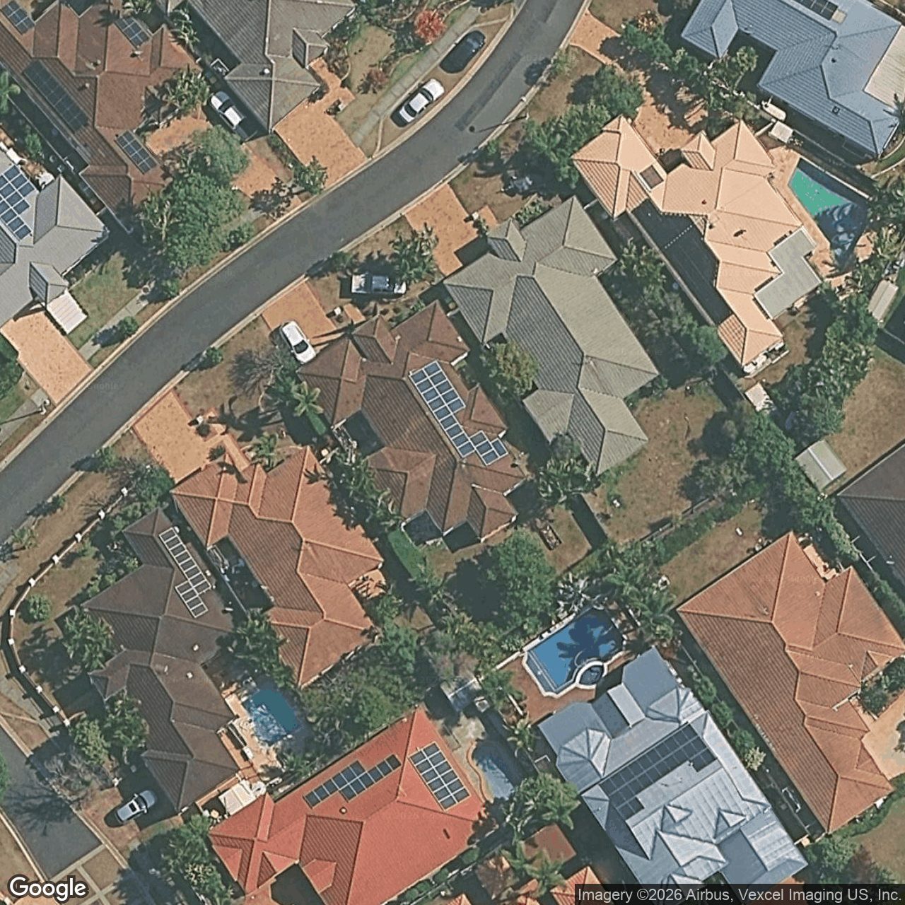 Aerial view of 5 Mikado Way, Robina QLD 4226
