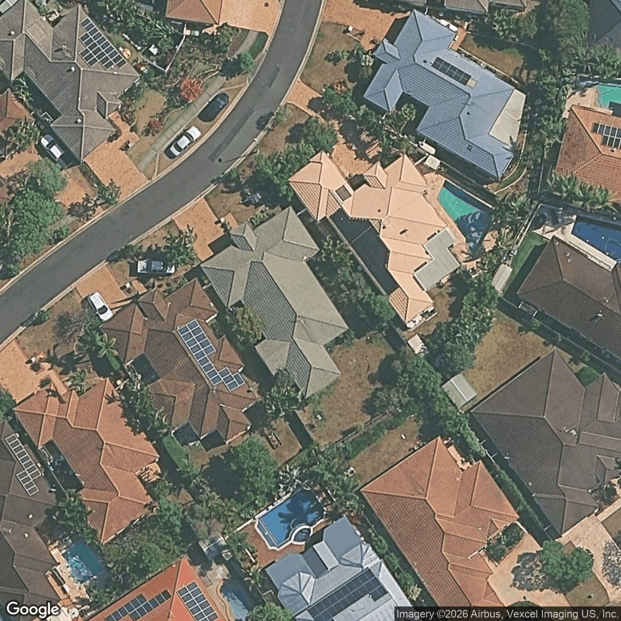 Aerial view of 7 Mikado Way, Robina QLD 4226
