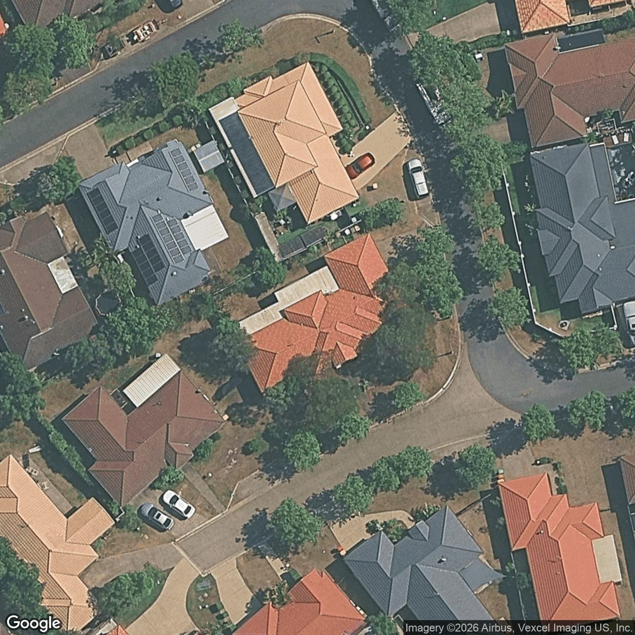 Aerial view of 7 Carpentaria Court, Robina QLD 4226