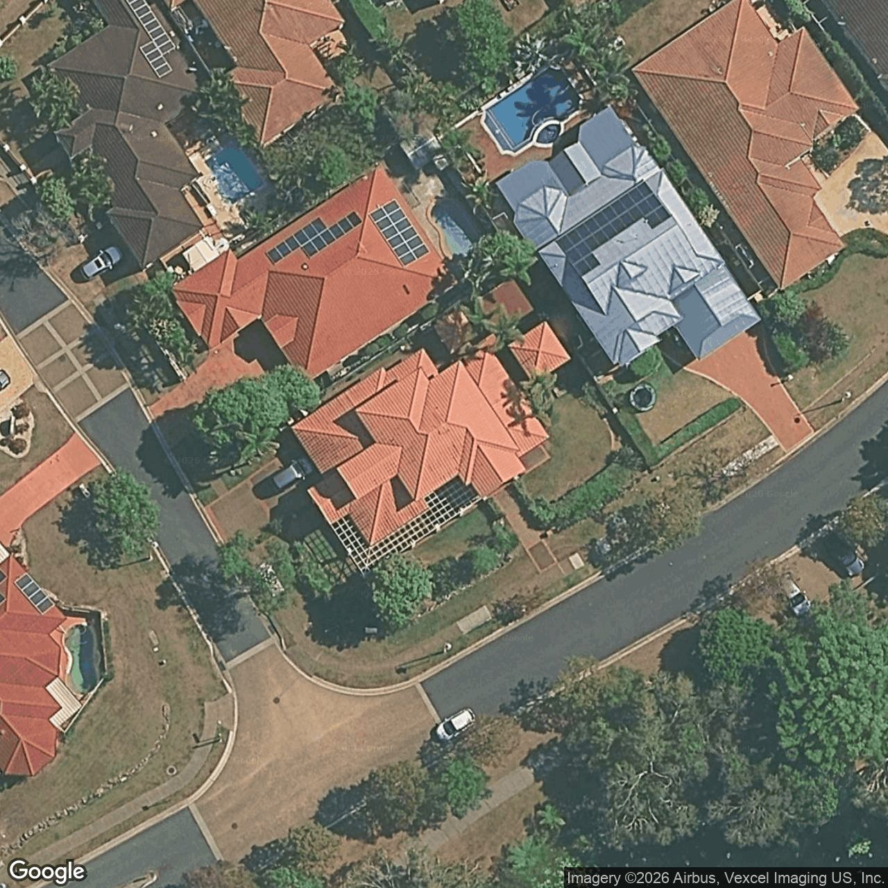 Aerial view of 14 Olympus Drive, Robina QLD 4226