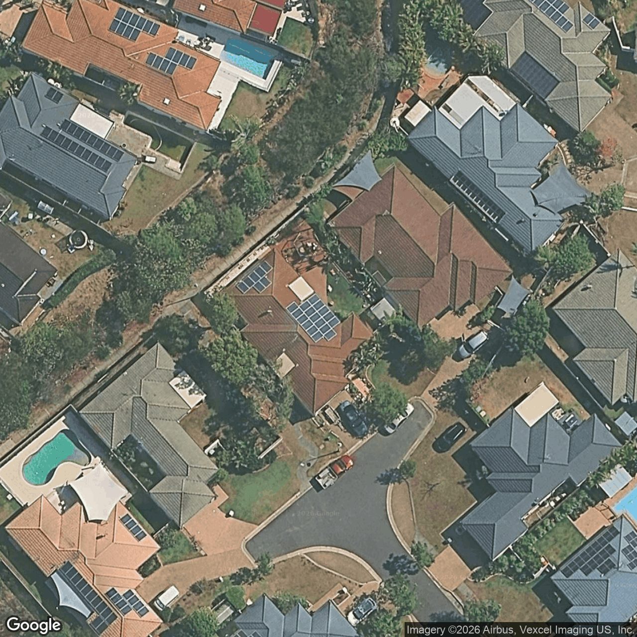 Aerial view of 15 Corina Close, Robina QLD 4226