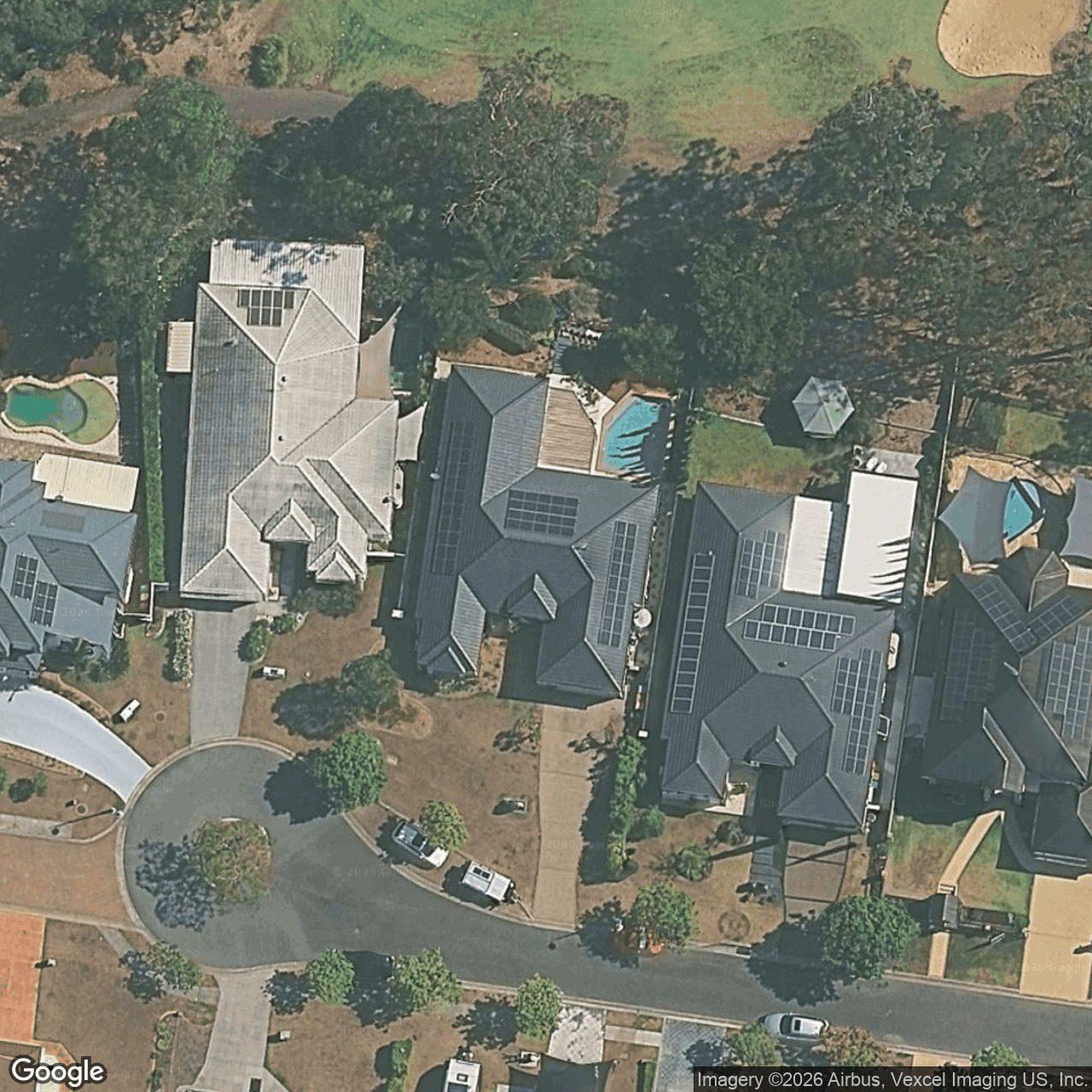 Aerial view of 35 Straite Drive, Robina QLD 4226