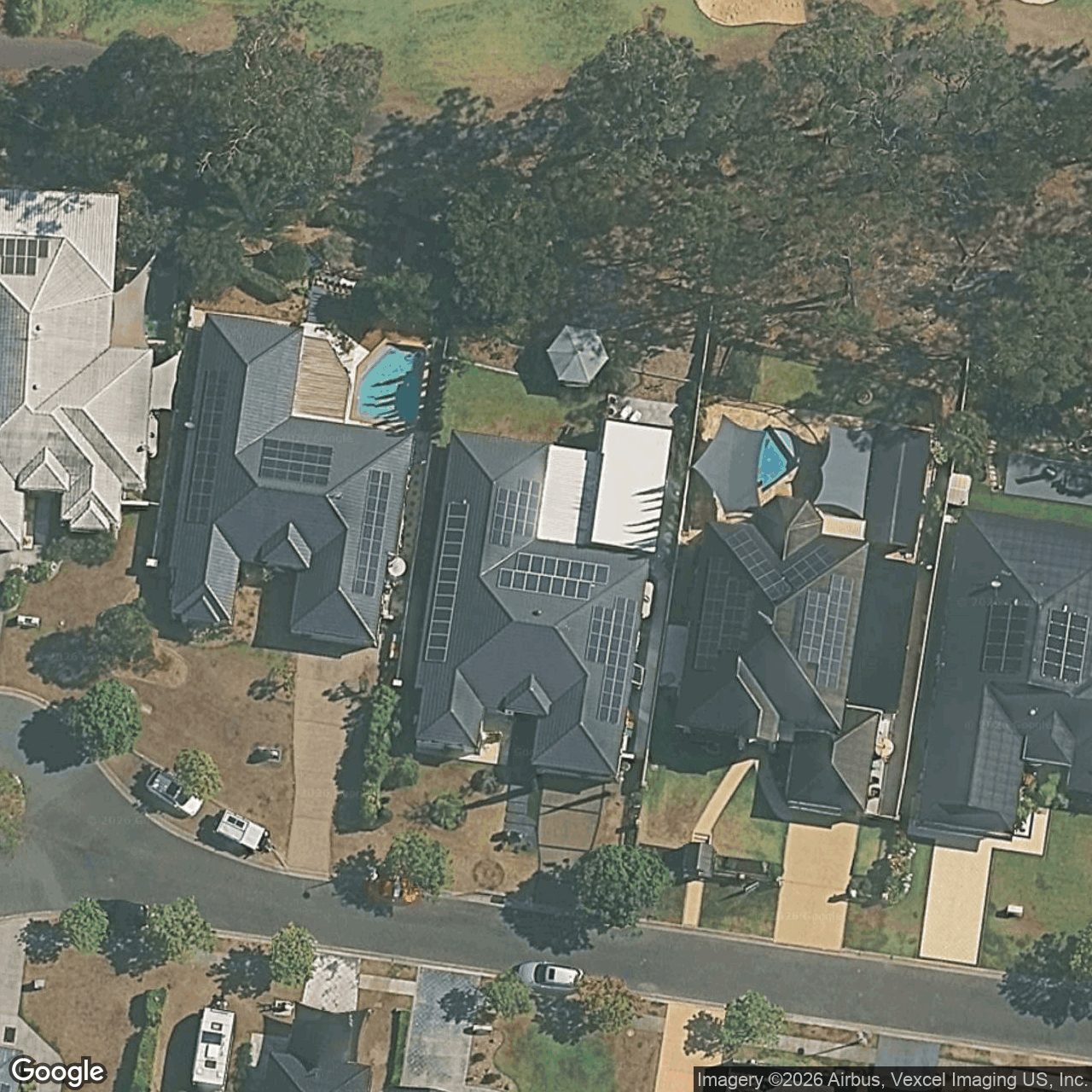 Aerial view of 33 Straite Drive, Robina QLD 4226
