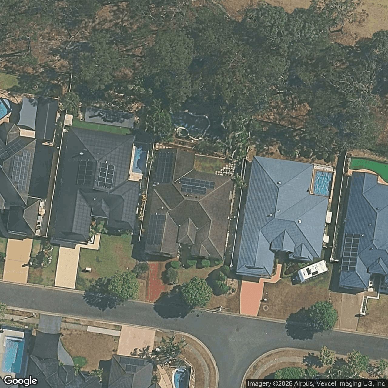 Aerial view of 27 Straite Drive, Robina QLD 4226