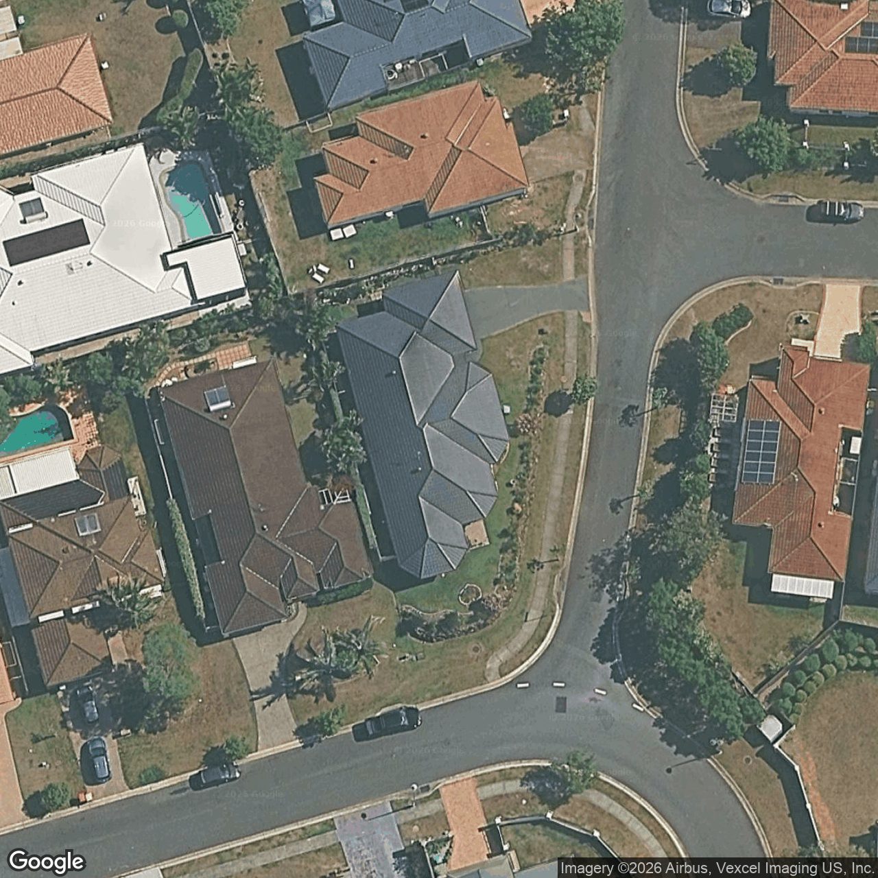 Aerial view of 93 Olympus Drive, Robina QLD 4226