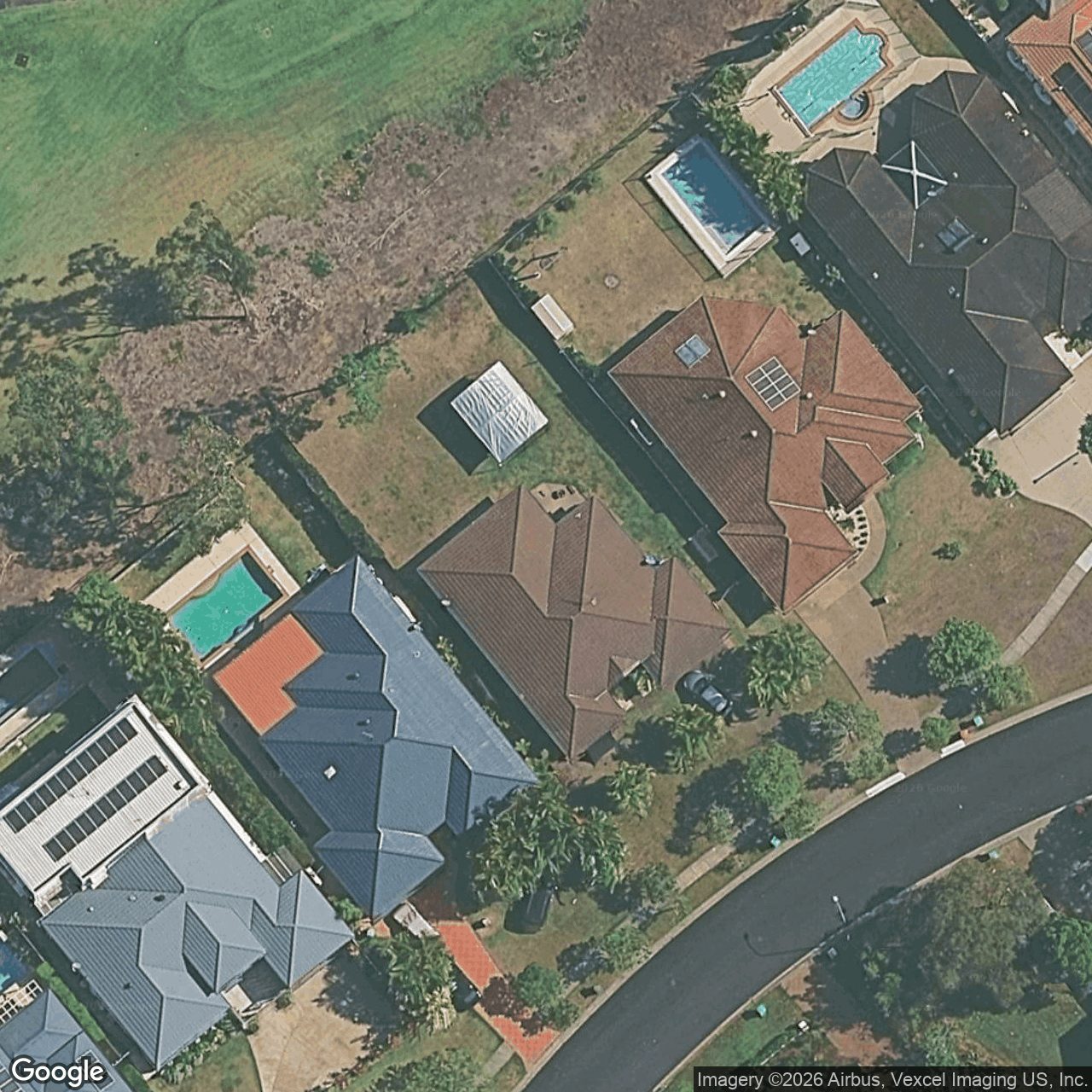 Aerial view of 5 Miling Court, Robina QLD 4226