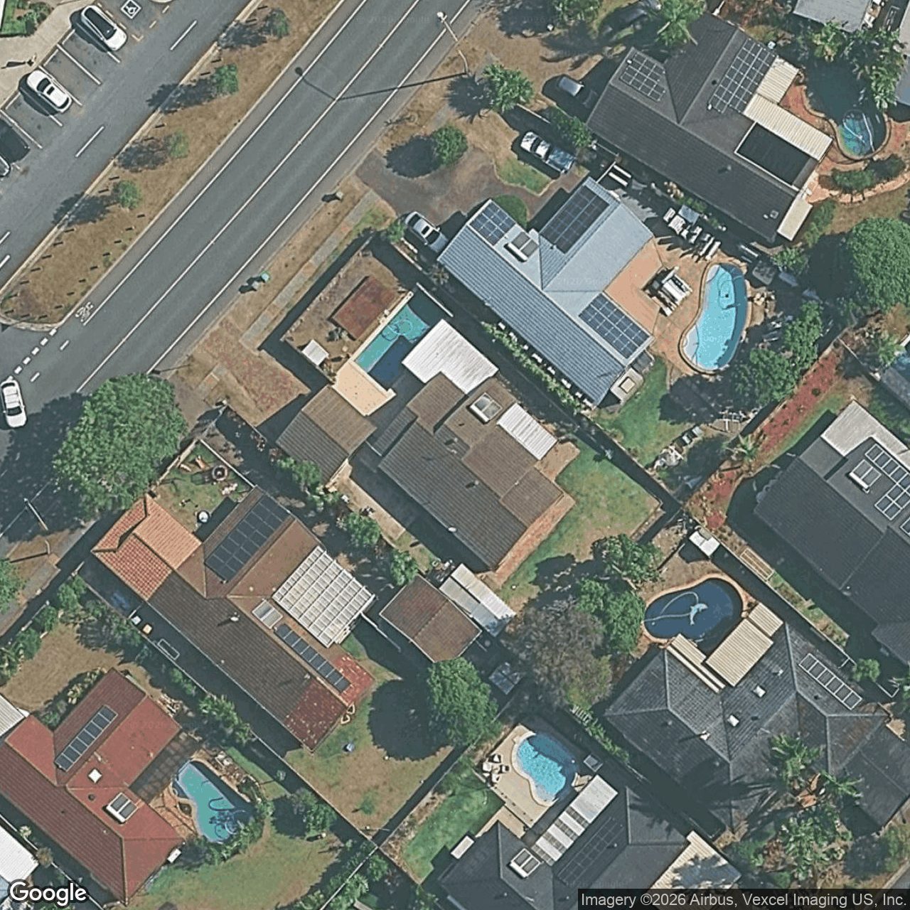 Aerial view of 212 Ron Penhaligon Way, Robina QLD 4226