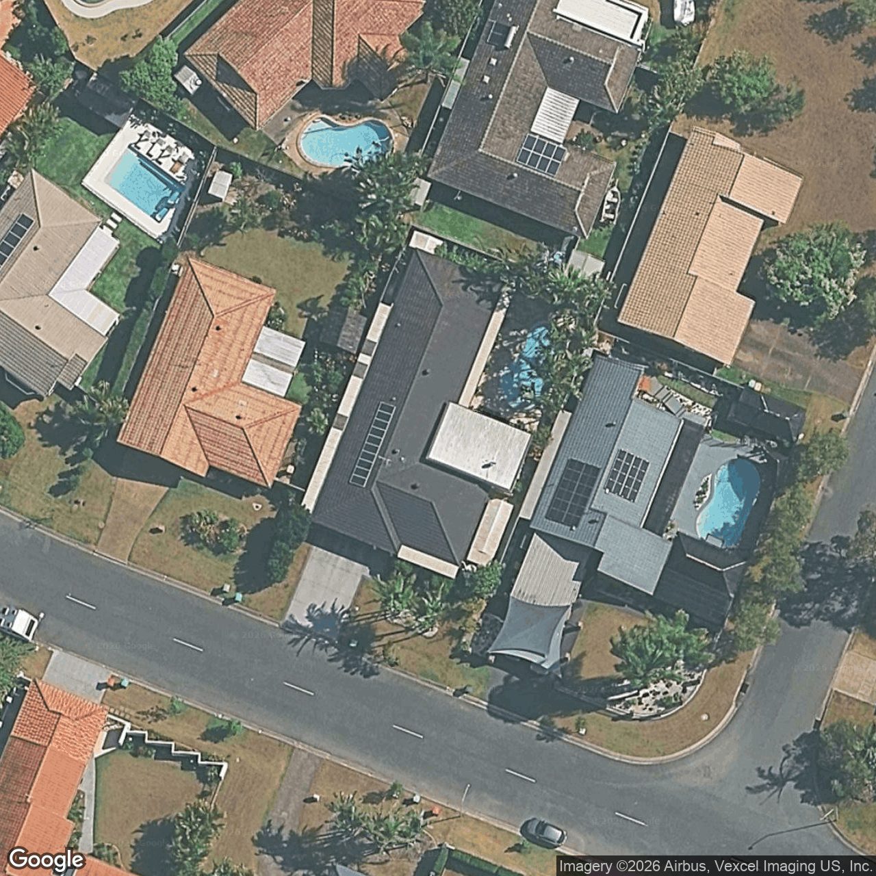 Aerial view of 96 Newport Drive, Robina QLD 4226