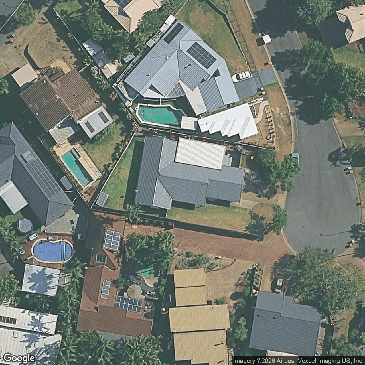 Aerial view of 5 Carnoustie Court, Robina QLD 4226