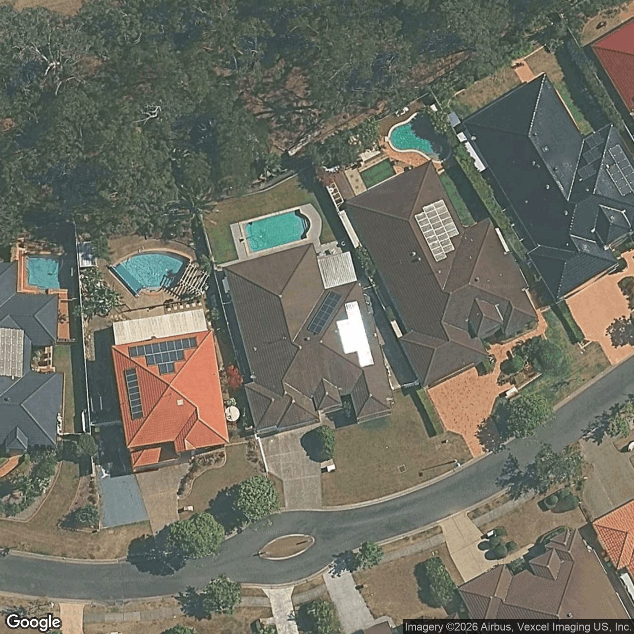 Aerial view of 17 Straite Drive, Robina QLD 4226