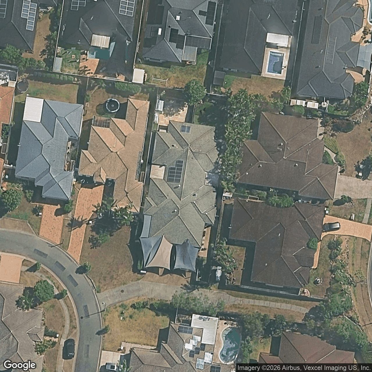 Aerial view of 35 Mikado Way, Robina QLD 4226