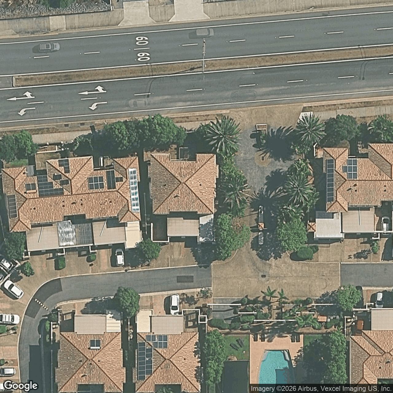 Aerial view of 36/226 Cheltenham Drive, Robina QLD 4226