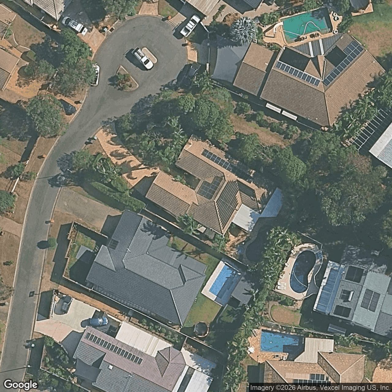 Aerial view of 9 Strathmore Court, Robina QLD 4226