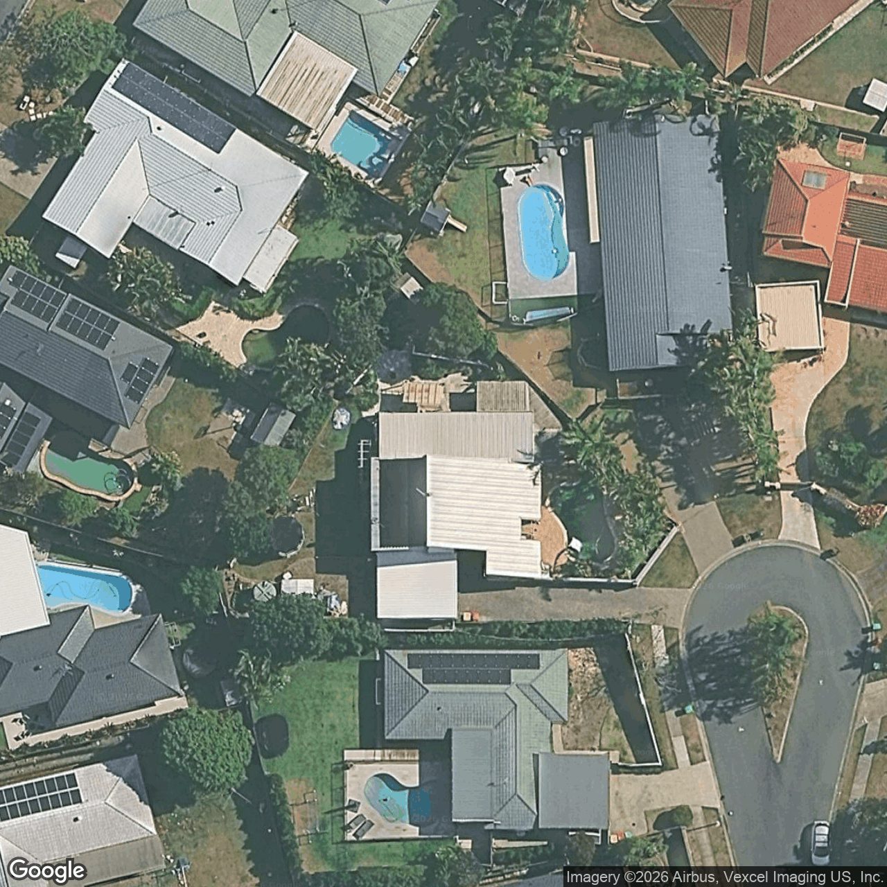 Aerial view of 8 Dundee Court, Robina QLD 4226