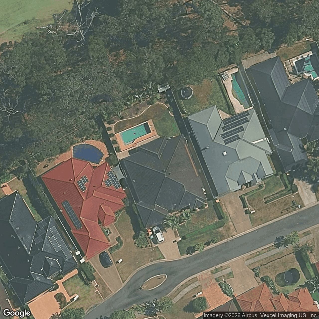 Aerial view of 9 Straite Drive, Robina QLD 4226