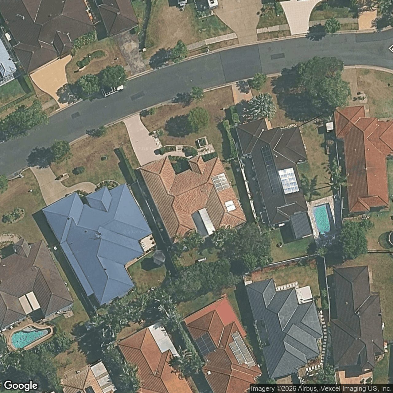 Aerial view of 37 Olympus Drive, Robina QLD 4226