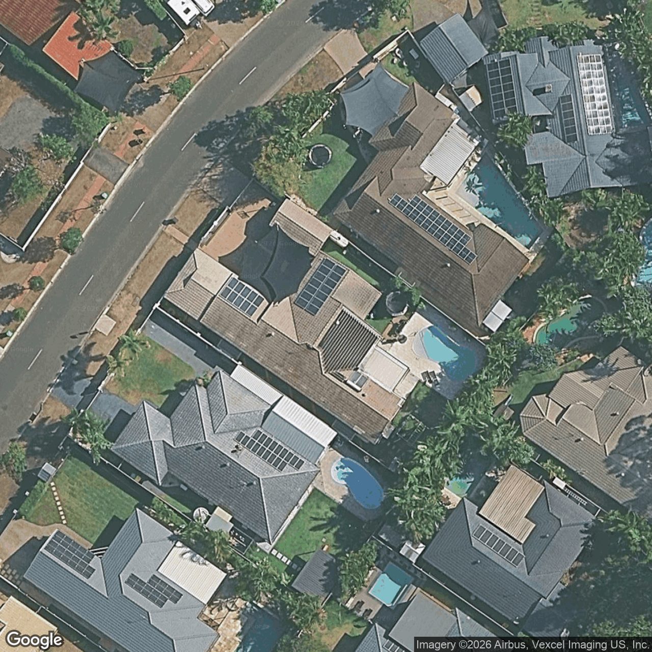 Aerial view of 17 Camberwell Circuit, Robina QLD 4226