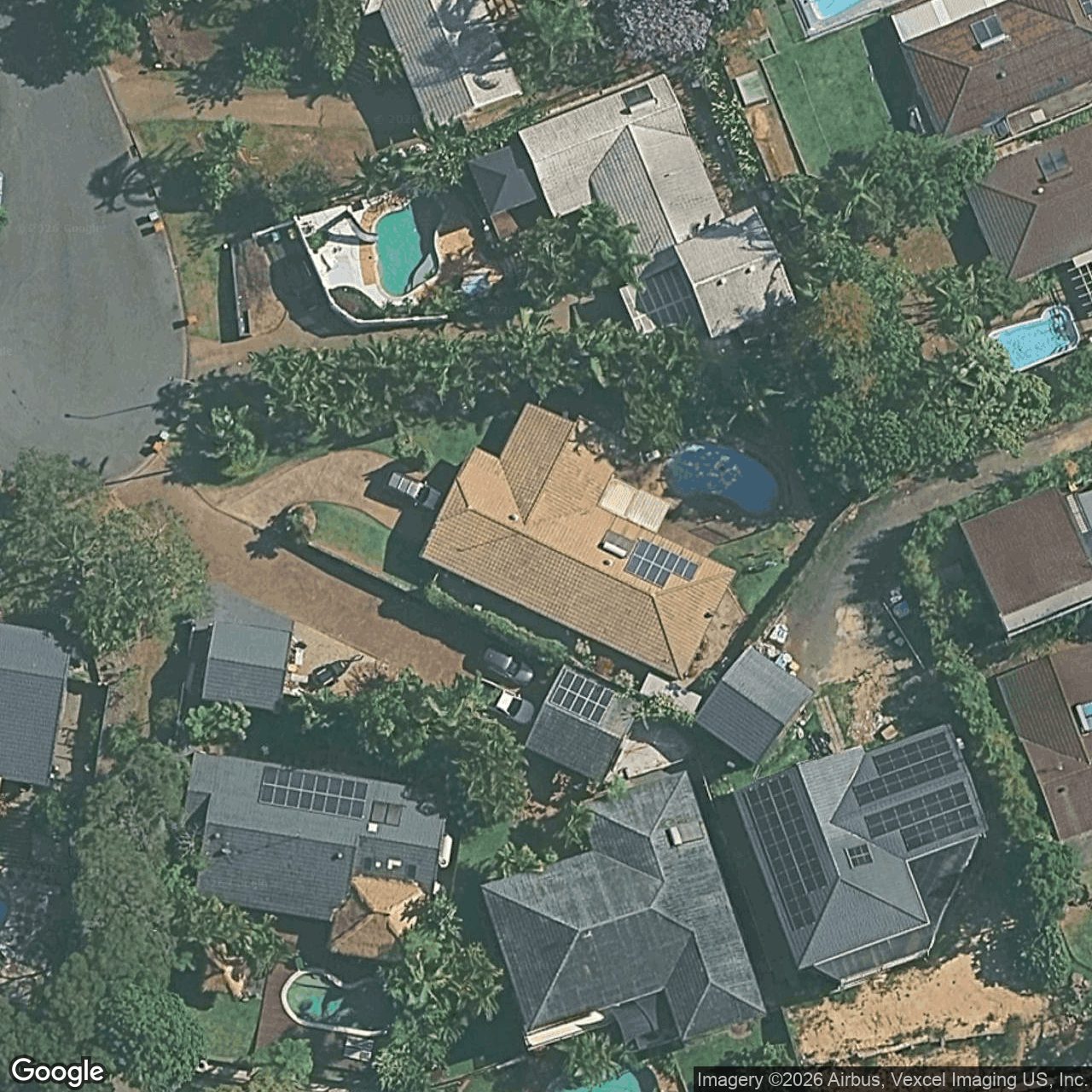 Aerial view of 14 Carnoustie Court, Robina QLD 4226