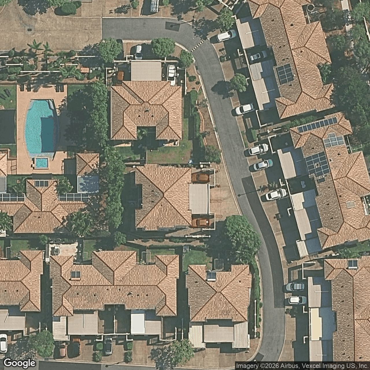 Aerial view of 39/226 Cheltenham Drive, Robina QLD 4226
