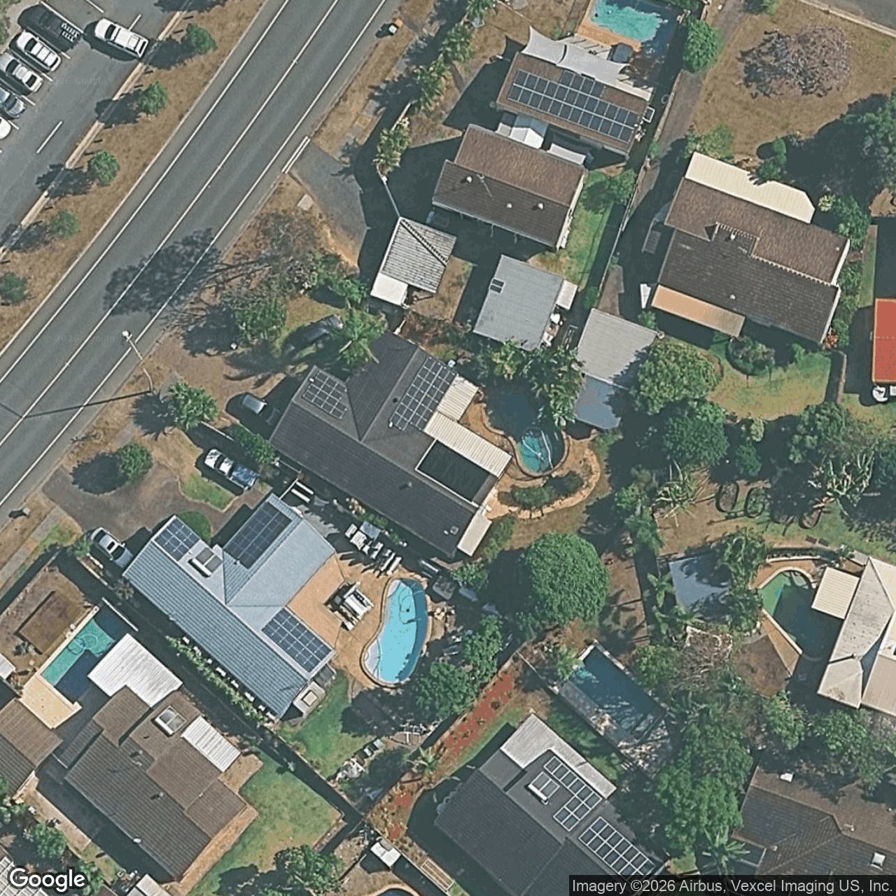 Aerial view of 208 Ron Penhaligon Way, Robina QLD 4226