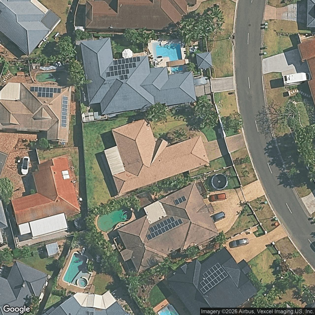 Aerial view of 8 Camberwell Circuit, Robina QLD 4226