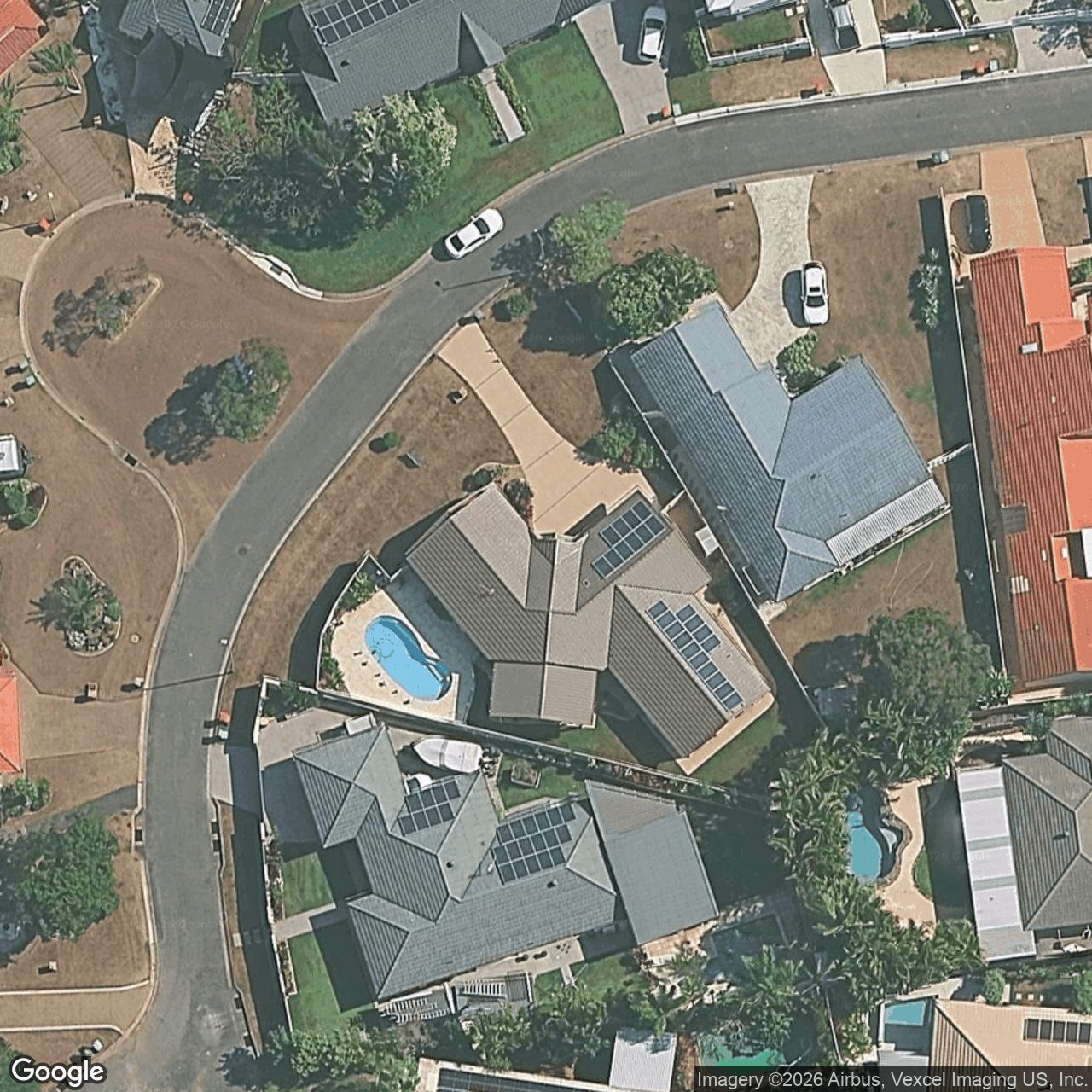 Aerial view of 6 Carrum Court, Robina QLD 4226