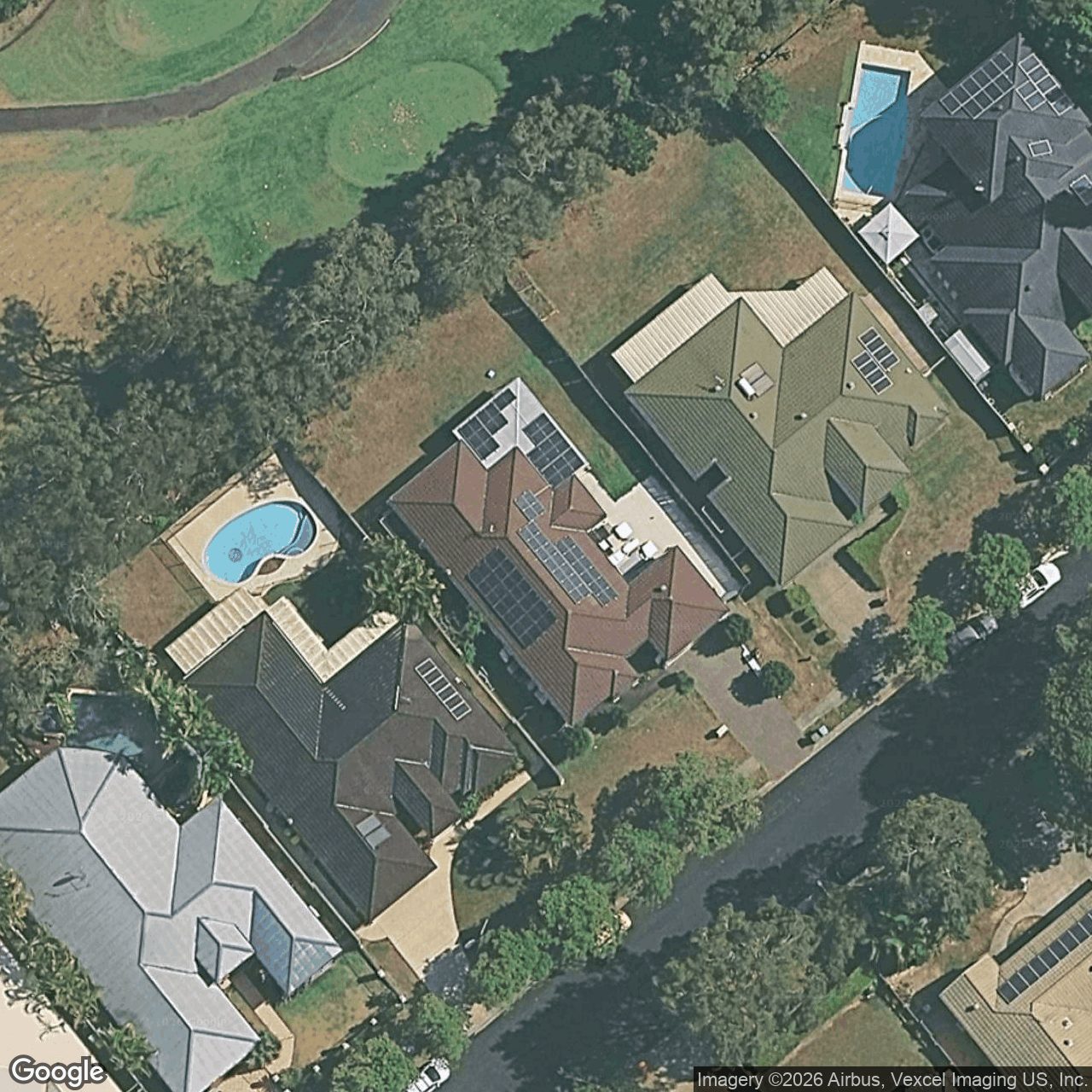 Aerial view of 5 Claremont Drive, Robina QLD 4226
