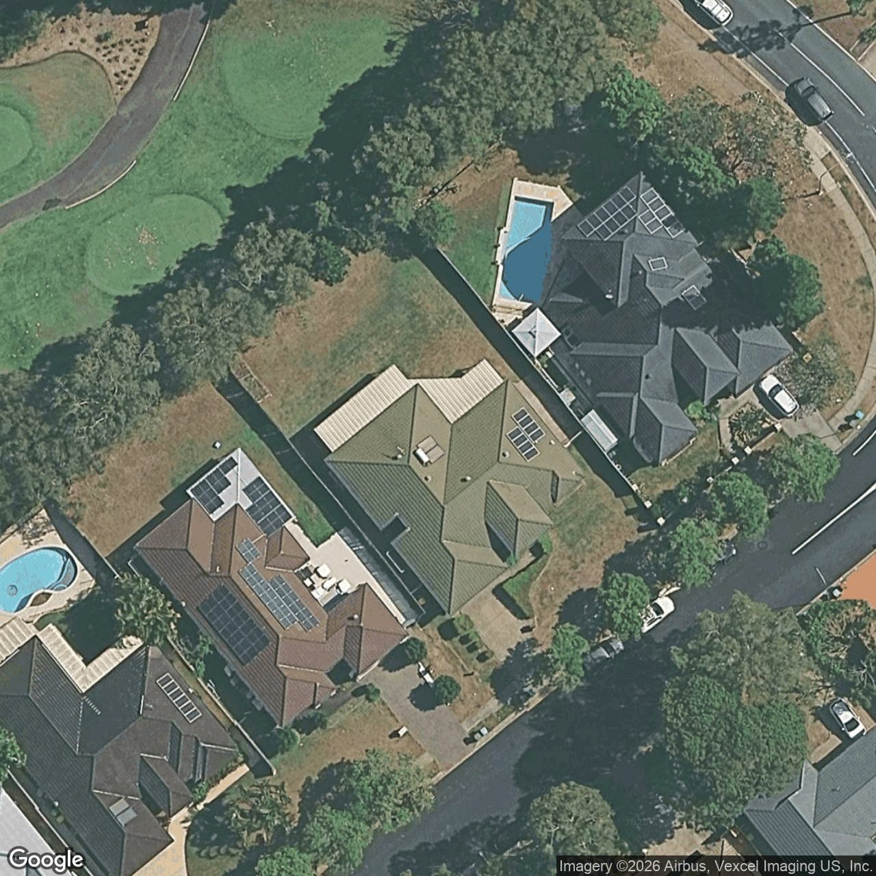 Aerial view of 3 Claremont Drive, Robina QLD 4226