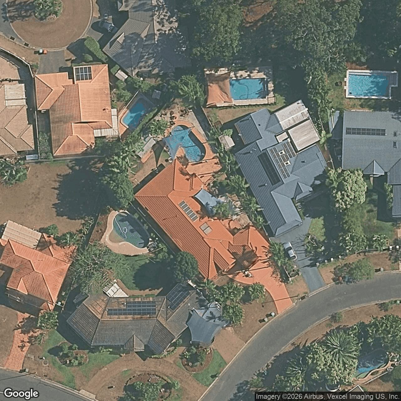 Aerial view of 4 Nunawading Court, Robina QLD 4226