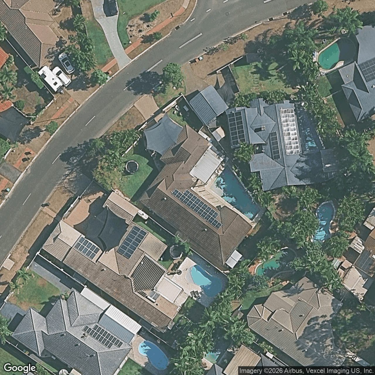 Aerial view of 19 Camberwell Circuit, Robina QLD 4226
