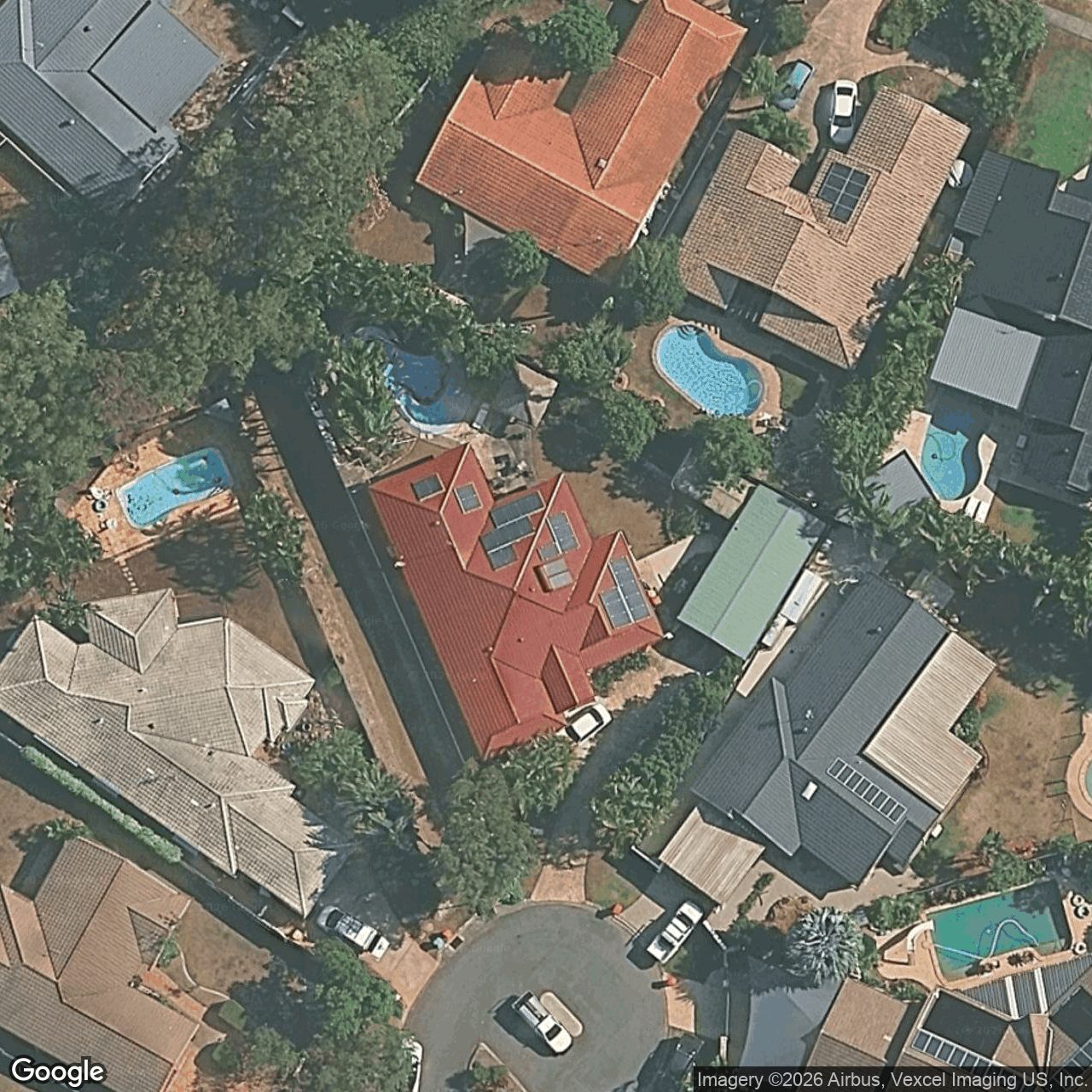 Aerial view of 16 Strathmore Court, Robina QLD 4226
