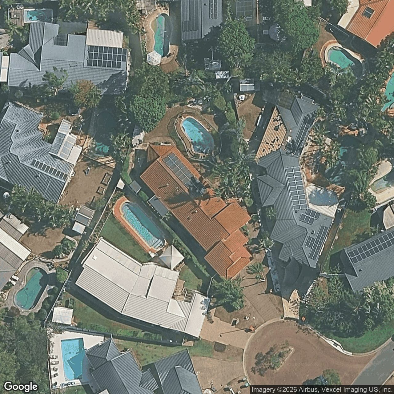 Aerial view of 7 Carrum Court, Robina QLD 4226