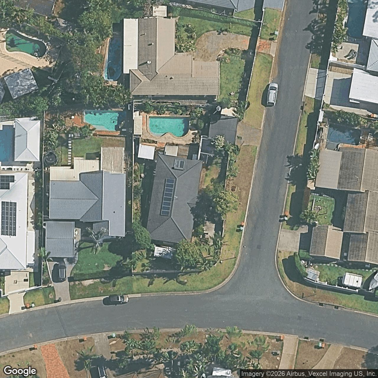 Aerial view of 2 Eastwood Drive, Robina QLD 4226