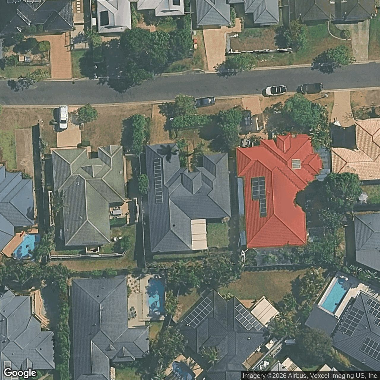 Aerial view of 6 Mountain Ash Circuit, Robina QLD 4226
